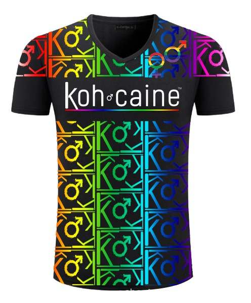 Kohcaine V-Neck T Shirt (Pride)